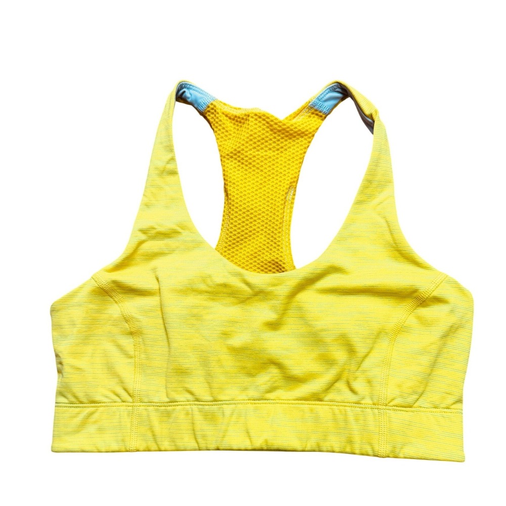 Outdoor Voices‎ Sports Bra Women Small Yellow Racerback Athletic Gym RN147908